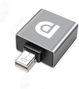 img 4 attached to Адаптер Mini DisplayPort на DisplayPort DP1.4 8K@60Hz - высокоскоростной адаптер DP Mini-мужской на DP-женский разъем, идеально подходит для ноутбуков, ПК, телевизоров и игровых мониторов.