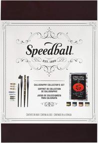 img 3 attached to Комплект для каллиграфии Speedball 003063 - полный набор для коллекционеров - включает практический блокнот, 4 держателя для перьев, 8 перьев для каллиграфии, 3 чернила, средство для очистки пера и маркер Elegant Writer.