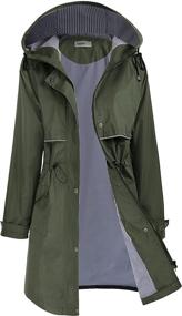 img 4 attached to JASAMBAC Womens Jacket Waterproof Windbreaker Women's Clothing in Coats, Jackets & Vests