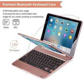 img 1 attached to 📱 iPad Keyboard Case 9.7 inch - 6th Gen(2018)/5th Gen(2017)/Air 2 & 1/Pro 9.7 inch - LAVO-TECH Wireless Bluetooth Slim Full Protection Cover