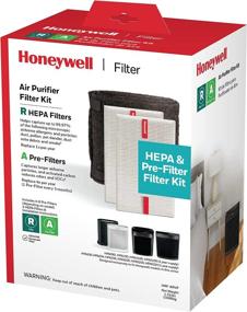 img 2 attached to 🌬️ Honeywell HEPA Air Purifier Filter Value Kit - 2 R HEPA Filters + 1 A Pre-Filter Roll with Cutting Template