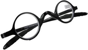 img 4 attached to 👓 Circleperson Men Women Reading Glasses: Geek-Style Small Round Frames (32-30-140) - Perfect for Bookworms!