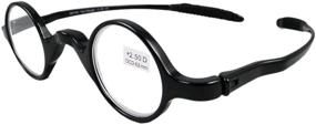img 3 attached to 👓 Circleperson Men Women Reading Glasses: Geek-Style Small Round Frames (32-30-140) - Perfect for Bookworms!