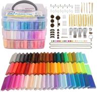 🎨 shuttle art polymer clay kit - 60 colors, 1.2 oz/block, oven bake modeling clay with 19 sculpting tools and accessories - non-stick, non-toxic, ideal diy craft gifts for kids logo