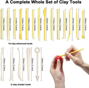 img 2 attached to 🎨 Shuttle Art Polymer Clay Kit - 60 Colors, 1.2 oz/Block, Oven Bake Modeling Clay with 19 Sculpting Tools and Accessories - Non-Stick, Non-Toxic, Ideal DIY Craft Gifts for Kids