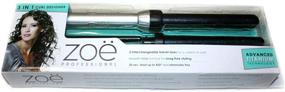 img 1 attached to 🔥 Zoe Pro Advanced Titanium 3-in-1 Hair Curler: Designer Curling Iron Wand with Cutting-Edge Technology