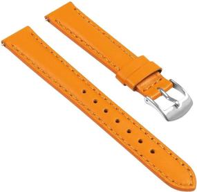 img 3 attached to 👩 StrapsCo Quick Release Women's Leather Watch Band Strap - Choose Color/Length - 8mm 10mm 12mm 14mm 16mm 18mm 20mm 22mm 24mm