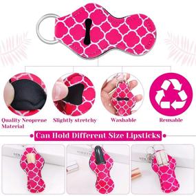 img 1 attached to Assorted Lipstick Keychain Keyring Chapstick - Enhance SEO