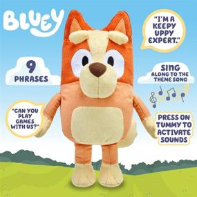 img 2 attached to 🐶 Bluey - 12-inch Interactive Bingo Plush Toy
