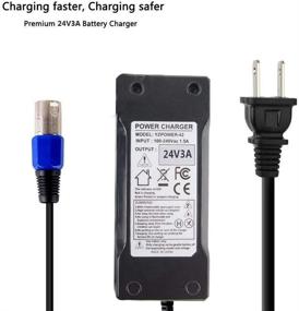 img 1 attached to 🔌 Powerful 24V 3A Charger for Mongoose, Jazzy, GT, eZip & More - Compatible with Abakoo, Go-Go Elite Traveller, Shoprider & Jazzy Select 6 Ultra