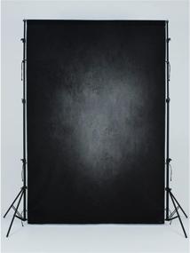 img 3 attached to UrcTepics 5x7ft Pro Microfiber Abstract Black Portrait Photography Backdrop: Headshot & Portrait Backdrops featuring Black and Gray Color Tones, Ideal for Photography Sessions, Photo Shoots, and Portraits