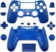 🎮 wps matte controller case collection: full housing shell + full buttons for ps4 playstation slim pro (jdm-040) controller (blue) логотип