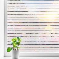 🪟 coavas window privacy film: frosted glass clings for sun uv blocking, heat control, & decorative stickers - ideal for home, office, bathroom door (17.5 x 78.7 inch, pure) logo