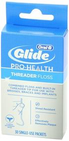 img 1 attached to 🦷 Improved Oral-B Glide Pro-Health Threader Floss: Now Available in a 30 Count Pack!