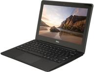 refurbished dell chromebook 11 - intel celeron 2955u, 4gb ram, 16gb ssd, webcam, hdmi, 11.6-inch hd screen (1366x768) logo