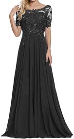 img 4 attached to Evening Dresses Chiffon Wedding Burgundy