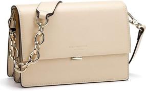 img 4 attached to Women Leather Crossbody Clutch Handbag