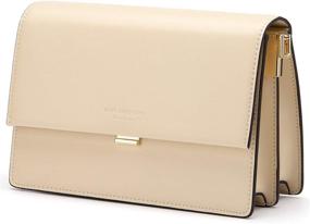 img 3 attached to Women Leather Crossbody Clutch Handbag