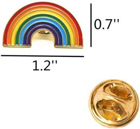 img 1 attached to 🌈 TANG SONG 20PCS Pride Pin: Vibrant Rainbow LGBT Enamel Lapel Pin Set for Clothes and Bags – Celebrate Your Pride!