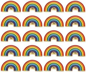 img 2 attached to 🌈 TANG SONG 20PCS Pride Pin: Vibrant Rainbow LGBT Enamel Lapel Pin Set for Clothes and Bags – Celebrate Your Pride!