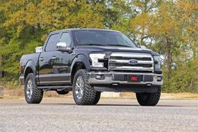 img 3 attached to 🚙 Rough Country 2" Billet Leveling Kit for 2014-2020 F150: Upgrade Your Suspension with Aluminum System, Model Number 569RED