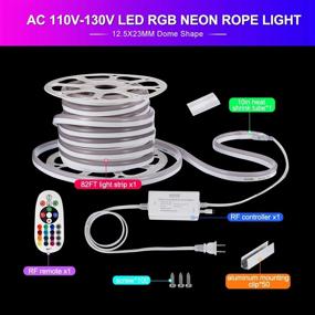 img 3 attached to 🌈 Enhance Your Decor with Shine Decor LED Neon Rope Lights - Multicolor, 82ft/25m, Dimmable Strip, ETL-Listed, Waterproof, Remote Controlled Outdoor Lighting