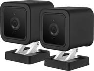 enhance and safeguard your wyze cam v3 with lyeiaa silicone skin - anti-scratch, dust-proof cover (black, 2 pack) logo