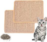 🐾 pattnium cat scratching mat - anti-slip cat scratch pad rug for furniture protection, natural sisal kitty scratch pad bed, ideal for grinding claws, carpet preservation logo