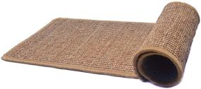 img 1 attached to 🐾 PATTNIUM Cat Scratching Mat - Anti-Slip Cat Scratch Pad Rug for Furniture Protection, Natural Sisal Kitty Scratch Pad Bed, Ideal for Grinding Claws, Carpet Preservation