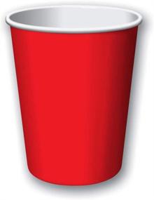 img 2 attached to Classic Red Paper Cups, 9 oz., 24 per Pack - Hot/Cold Cup - Disposable - Creative Converting Products