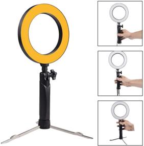 img 3 attached to 📸 HAKUTATZ 6" LED USB Selfie Ring Light 2PCS with Tripod Stand - Perfect LED Circle Light for YouTube Video and Photography