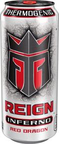 img 2 attached to 🔥 Reign Inferno Red Dragon: Boost Fitness & Performance Thermogenic Fuel Drink, 16 Ounce (Pack of 12)