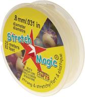 stretch magic clear bead cord: durable .8mm width, 25 meters long logo