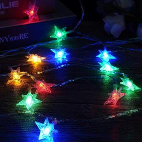 img 4 attached to Christmas Decoration 20 Feet 40 LED Color Changing Christmas Star String Lights That Can Be Placed On The Christmas Tree，Battery Operated Fairy Lights With 8 Modes Remote Control