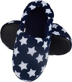 img 2 attached to 🧦 Winter Slippers for Boys - Tirzrro Memory Foam Indoor Shoes