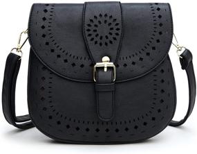 img 4 attached to 👜 Stylish and Practical Forestfish Vintage Leather Crossbody Handbags & Wallets for Women