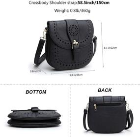 img 3 attached to 👜 Stylish and Practical Forestfish Vintage Leather Crossbody Handbags & Wallets for Women