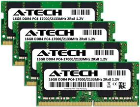 img 3 attached to A-Tech RAM 64GB (4x16GB) DDR4 💾 2133MHz SODIMM PC4-17000 Laptop Memory Upgrade Kit