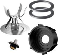 🔧 5-piece replacement parts kit for oster & osterizer blender - ice blades, jar bottom cap, sealing o-rings, and coupling stud" logo