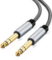 🔊 heavy duty morelecs 1/4 inch trs cable 20ft – male to male stereo audio cord, balanced audio path for ultimate sound quality logo