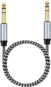 img 2 attached to 🔊 Heavy Duty Morelecs 1/4 inch TRS Cable 20ft – Male to Male Stereo Audio Cord, Balanced Audio Path for Ultimate Sound Quality