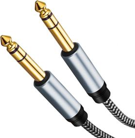 img 1 attached to 🔊 Heavy Duty Morelecs 1/4 inch TRS Cable 20ft – Male to Male Stereo Audio Cord, Balanced Audio Path for Ultimate Sound Quality