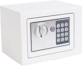 img 3 attached to 🔒 Yuanshikj Electronic Deluxe Digital Security Safe box with Keypad Lock – Ideal for Home, Office, Hotel, Business – Jewelry, Gun, Cash Storage (Silver 1)