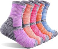 feideer women's hiking walking socks - multi-pack moisture wicking crew socks for outdoor recreation логотип