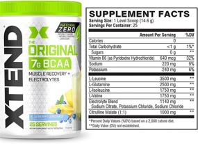 img 3 attached to 🥤 XTEND Natural Zero BCAA Powder - Blueberry Lemonade: No Artificial Sweeteners, Flavors, or Chemical Dyes. Post-Workout Drink Packed with Amino Acids. 7g BCAAs for Effective Results. Ideal for Men & Women. 25 Servings.