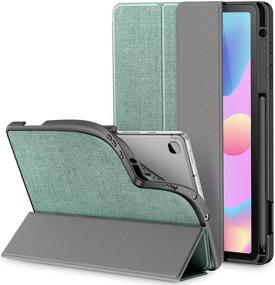 img 4 attached to INFILAND Galaxy Tab S6 Lite Case With S Pen Holder Tablet Accessories for Bags, Cases & Sleeves