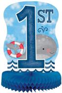 nautical boys birthday centerpiece decoration logo
