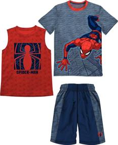 img 1 attached to Spiderman Shorts Summer Activewear Clothes