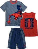 spiderman shorts summer activewear clothes logo