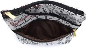 img 1 attached to 👜 "💼 Карманная сумка-кроссбоди Bella Tapestry для женщин с регулируемым шнуром, сделанная вручную в США от Danny K.